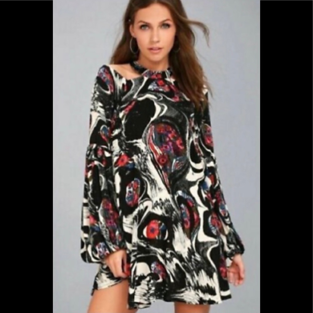Free People Driftaway Cold Shoulder Dress